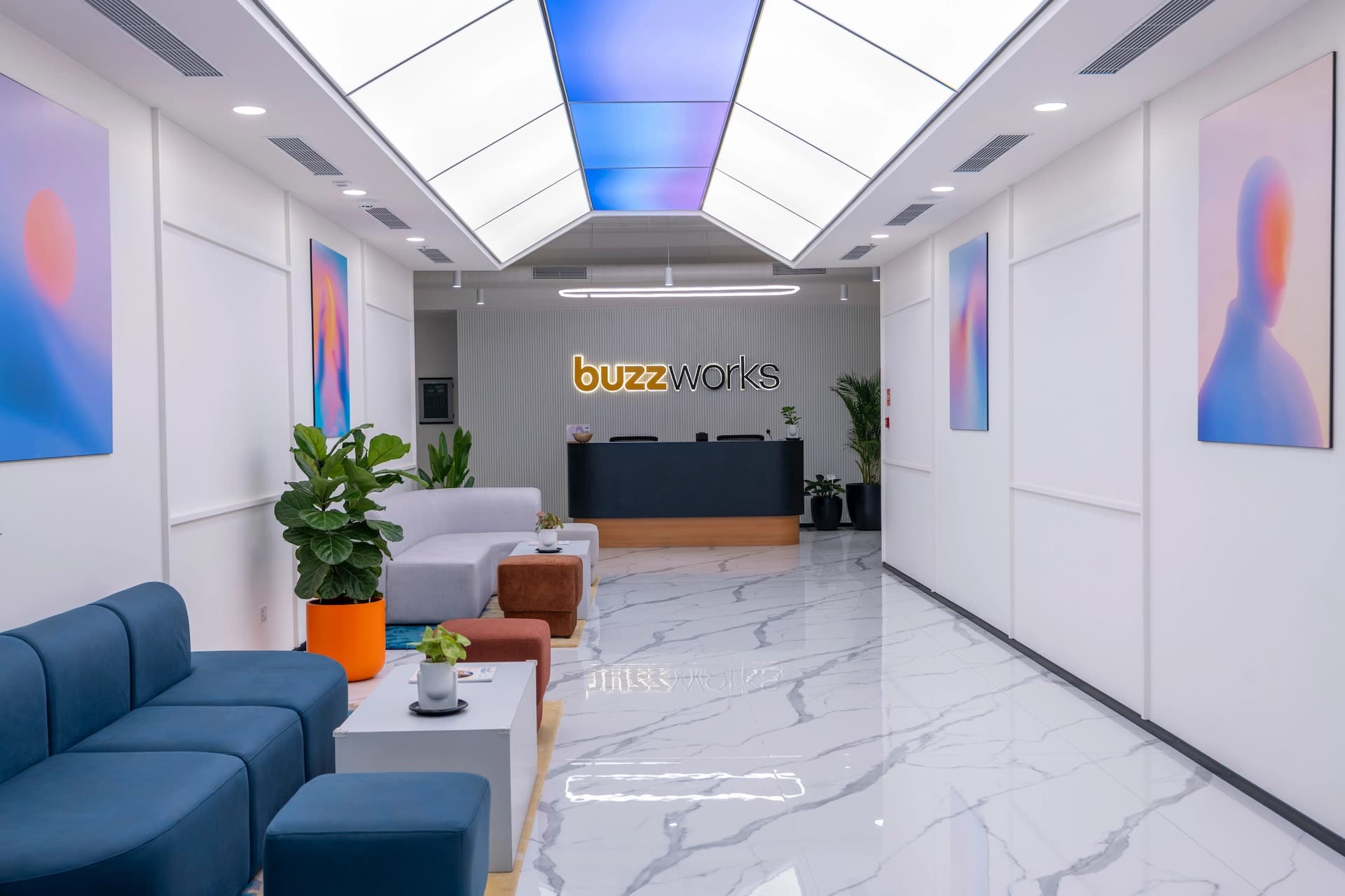 Modern workspace at Brigade Cornerstone Utopia